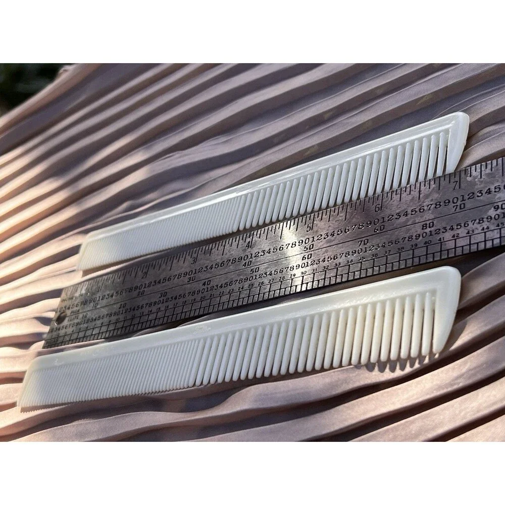 Set Of 2 Vintage Fuller 7” Barber Combs – Made in USA 💈✂️